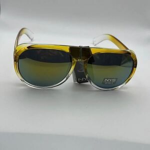 NYS Collection Womens Waverly Place Sunglasses Yellow NWT